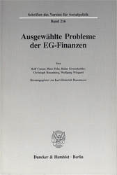 Ausgewählte Probleme der EG-Finanzen