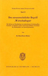Der steuerrechtliche Begriff