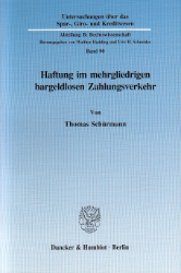 Buchcover Haftung im mehrgliedrigen bargeldlosen Zahlungsverkehr