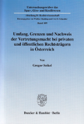 Umfang, Grenzen und Nachweis der Vertretungsmacht bei privaten und öffentlichen Rechtsträgern in Österreich