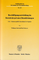 Beschäftigungsentwicklung im Bereich der privaten Dienstleistungen