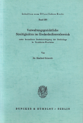 Verwaltungsgerichtliche Streitigkeiten im Hochschulinnenbereich,