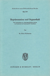 Repräsentation und Organschaft