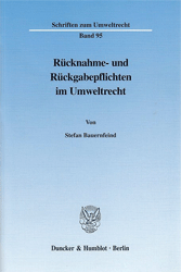 Rücknahme- und Rückgabepflichten im Umweltrecht