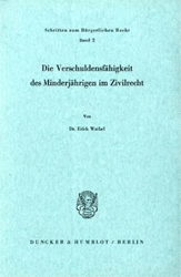 Die Verschuldungsfähigkeit des Minderjährigen im Zivilrecht