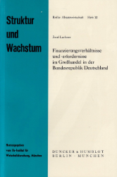 Buchcover Finanzierungsverhältnisse und -erfordernisse im Großhandel in der Bundesrepublik ...