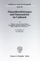 Finanzdienstleistungen und Finanzmärkte im Umbruch