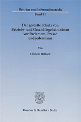 Der gestufte Schutz von Betriebs- und Geschäftsgeheimnissen vor Parlament, Presse und jedermann