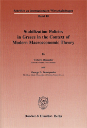 Stabilization Policies in Greece in the Context of Modern Macroeconomic Theory