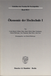 Ökonomie der Hochschule I