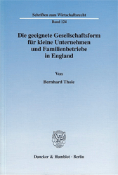 Die geeignete Gesellschaftsform für kleine Unternehmen und Familienbetriebe in England