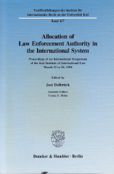 Allocation of Law Enforcement Authority in the International System