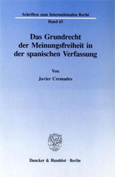 Das Grundrecht der Meinungsfreiheit in der spanischen Verfassung