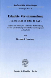 Erlaubte Vorteilsannahme - §§ 331 StGB, 70 BBG, 10 BAT