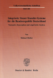 Buchcover Integrierte Steuer-Transfer-Systeme für die Bundesrepublik Deutschland
