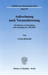 Aufrechnung nach Vorausabtretung