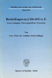 Rechtsfragen zu § 116 AFG n. F