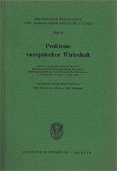 Probleme europäischer Wirtschaft