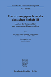 Finanzierungsprobleme der deutschen Einheit III