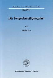 Die Folgenbeseitigungslast