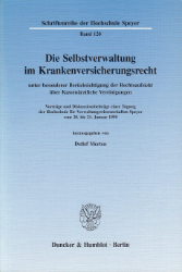 Die Selbstverwaltung im Krankenversicherungsrecht