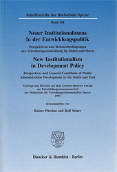 Neuer Institutionalismus in der Entwicklungspolitik/New Institutionalism in Development Policy
