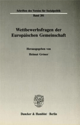 Wettbewerbsfragen der Europäischen Gemeinschaft