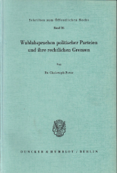 Wahlabsprachen politischer Parteien und ihre rechtlichen Grenzen