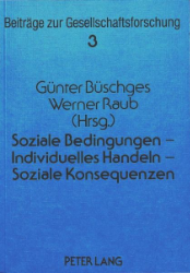 Soziale Bedingungen - Individuelles Handeln - Soziale Konsequenzen