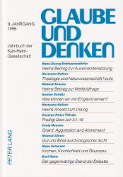 Glaube und Denken. 9. Jahrgang 1996