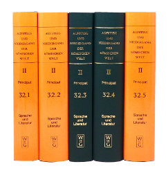 Aufstieg und Niedergang der römischen Welt (ANRW) /Rise and Decline of the Roman World. Part 2/Vol. 32/1-5