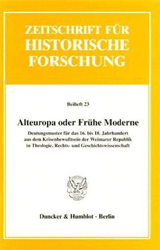 Alteuropa oder Frühe Moderne