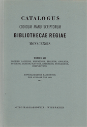 Catalogus codicum manu scriptorum Bibliothecae Monacensis Gallici, Hispanici, Italici, Anglici, Suecici, Danici, Slavici, Esthnici, Hungarici descripti
