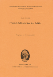 Friedrich Schlegels Sieg über Schiller