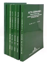Acta Germanica. Sieben Bände
