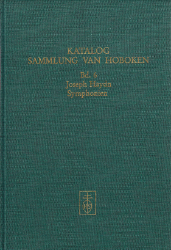 Katalog der Sammlung van Hoboken. Band 6: Joseph Haydn
