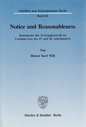 Notice und Reasonableness