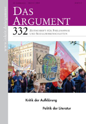 Kritik der Aufklärung - Politik der Literatur