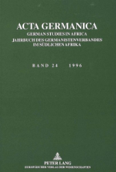 Acta Germanica. Band 24 · 1996