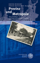 Buchcover Provinz und Metropole