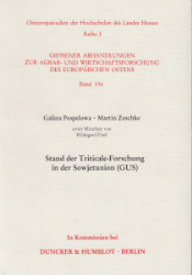 Stand der Triticale-Forschung in der Sowjetunion (GUS)