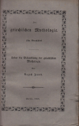 Zur griechischen Mythologie. Ein Bruchstück/