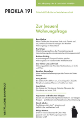 PROKLA 191: Zur (neuen) Wohnungsfrage