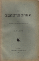 Das Christentum Cyprians