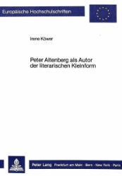 Peter Altenberg als Autor der literarischen Kleinform