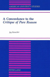 A Concordance to the 'Critique of Pure Reason'