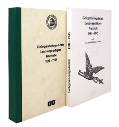 Gelegenheitsgedichte, Leichenpredigten und Nachrufe im Besitz der Universitätsbibliothek Erlangen