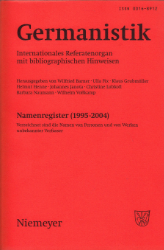 Germanistik. Namensregister (1995-2004)
