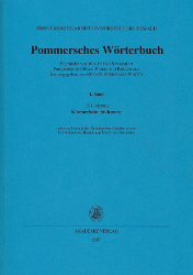 Pommersches Wörterbuch Band I/13. Lieferung: Klünnerbahn bis kuwwe