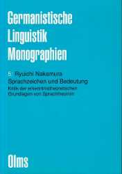 Sprachzeichen und Bedeutung - Nakamura, Ryuichi